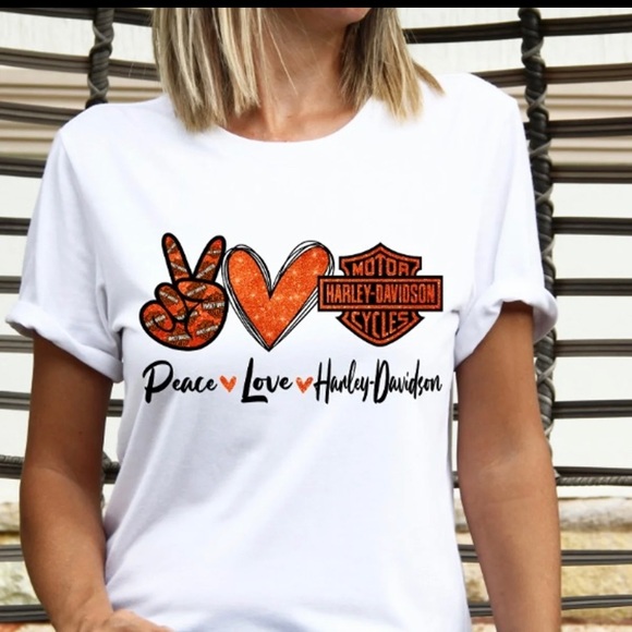 Peace, Love, and Harley T-Shirts - Picture 2 of 5